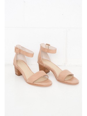 Mickee Nude Leather Heel