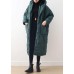 2021 Blackish Green Warm Down Coat Oversize Overcoat