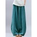 Women's summer casual pants loose large size retro cotton and linen wide legs harem pants tide