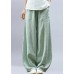 Women's summer casual pants loose large size retro cotton and linen wide legs harem pants tide