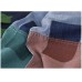 Italian women pants denim blue pattern elastic waist patchwork green trousers