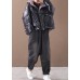 fine trendy plus size snow winter coats black hooded thick winter coats