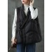 DIY Black fashion Warm Winter Puffer Vest